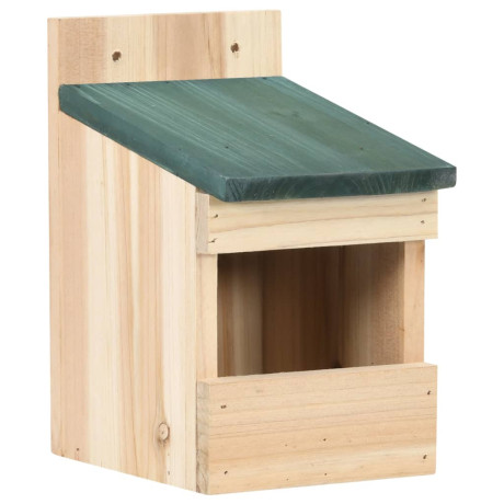 vidaXL Vogelhuisjes 4 st 12x16x20 cm vurenhout afbeelding2 - 1