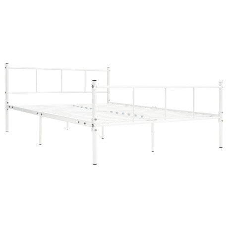 vidaXL Bedframe metaal wit 120x200 cm afbeelding2 - 1
