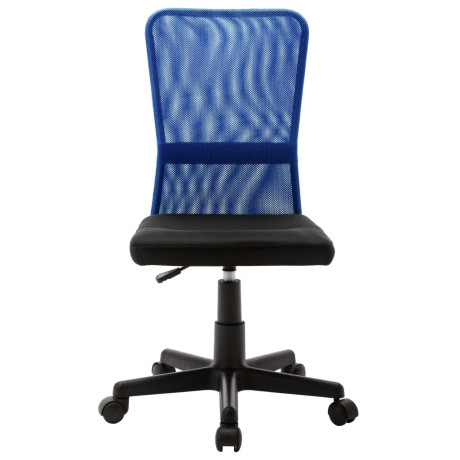 vidaXL Kantoorstoel 44x52x100 cm mesh stof zwart en blauw afbeelding2 - 1