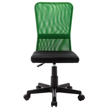 vidaXL Kantoorstoel 44x52x100 cm mesh stof zwart en groen afbeelding2 - 1