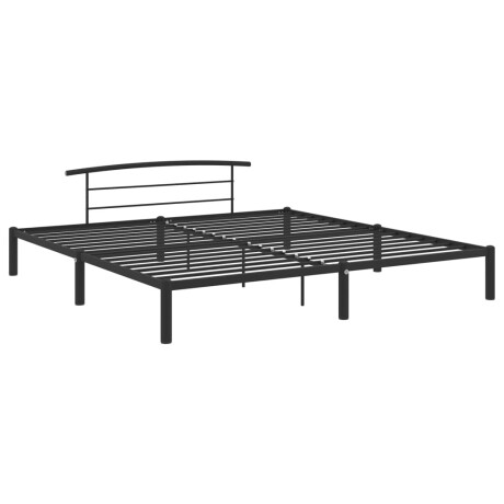 vidaXL Bedframe metaal zwart 180x200 cm afbeelding2 - 1
