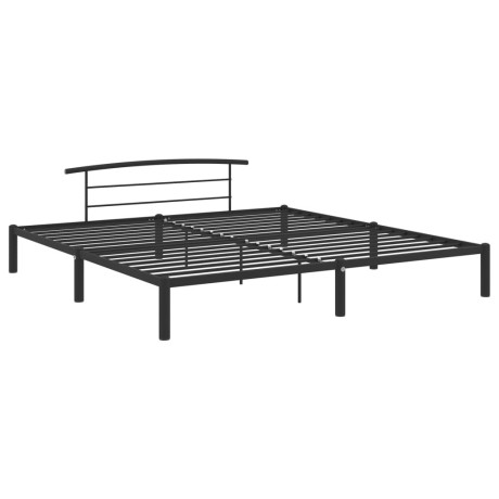 vidaXL Bedframe metaal zwart 180x200 cm afbeelding2 - 1