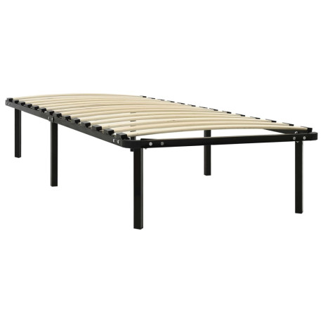 vidaXL Bedframe metaal zwart 90x200 cm afbeelding2 - 1