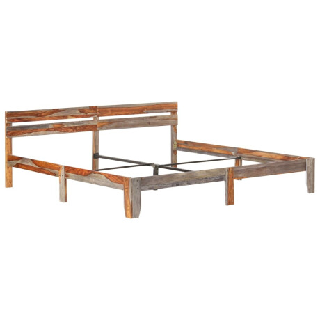 vidaXL Bedframe zonder matras massief hout 200x200 cm afbeelding2 - 1