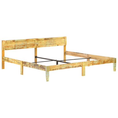 vidaXL Bedframe massief gerecycled hout 200x200 cm afbeelding2 - 1