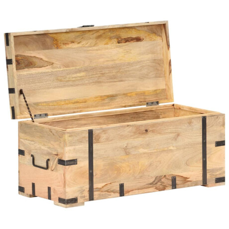 vidaXL Opbergkist 90x40x40 cm massief mangohout afbeelding2 - 1