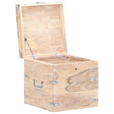 vidaXL Opbergkist 40x40x40 cm massief acaciahout afbeelding2 - 1