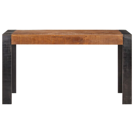 vidaXL Eettafel 140x70x76 cm massief ruw mangohout afbeelding2 - 1