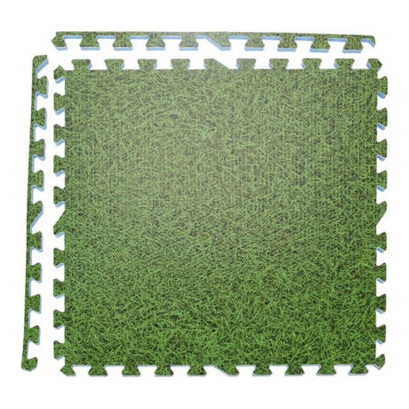 XQ Max Vloermatset 6 st tegels grasprint groen afbeelding2 - 1