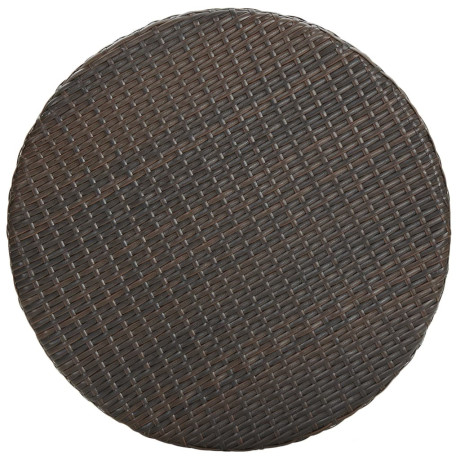 vidaXL Tuintafel 75,5x106 cm poly rattan bruin afbeelding2 - 1