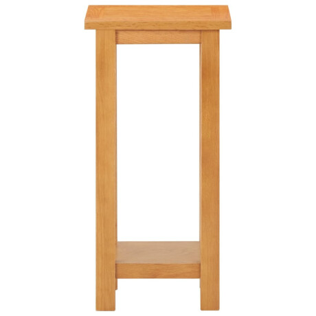 vidaXL Bijzettafel 27x24x55 cm massief eikenhout afbeelding2 - 1