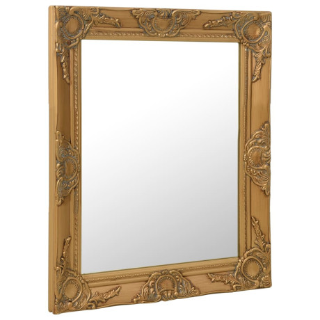 vidaXL Wandspiegel barok stijl 50x60 cm goudkleurig afbeelding2 - 1