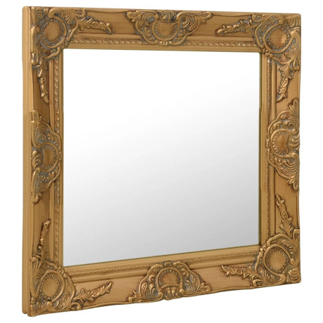 vidaXL Wandspiegel barok stijl 60x60 cm goudkleurig afbeelding2 - 1
