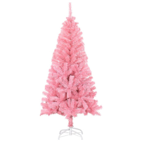 vidaXL Kunstkerstboom met standaard 150 cm PVC roze afbeelding2 - 1