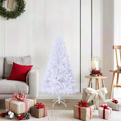 vidaXL Kunstkerstboom met dikke takken 150 cm PVC wit afbeelding2 - 1