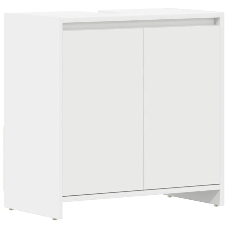 vidaXL Badkamerkast 60x33x61 cm bewerkt hout wit afbeelding2 - 1