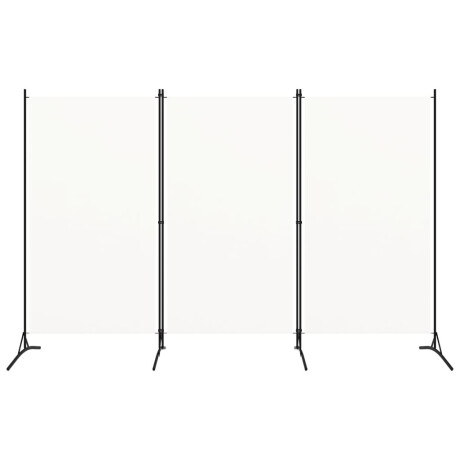 vidaXL Kamerscherm met 3 panelen 260x180 cm stof wit afbeelding2 - 1