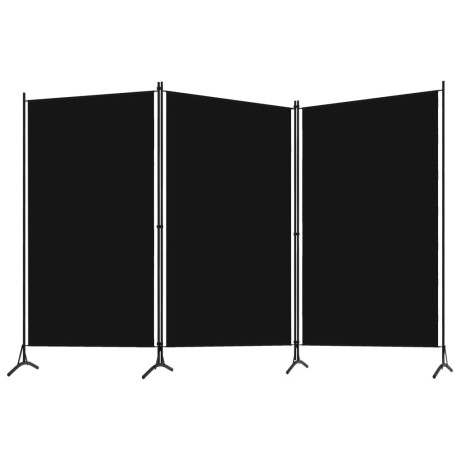 vidaXL Kamerscherm met 3 panelen 260x180 cm zwart afbeelding2 - 1