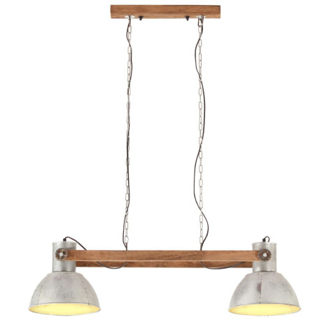 vidaXL Hanglamp industrieel 25 W E27 109 cm zilverkleurig afbeelding2 - 1