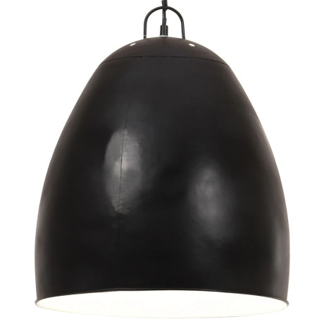 vidaXL Hanglamp industrieel rond 25 W E27 42 cm zwart afbeelding2 - 1
