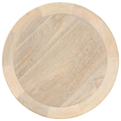 vidaXL Bijzettafel Ø40x45 cm massief mangohout afbeelding2 - 1