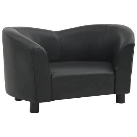 vidaXL Hondenbank 67x41x39 cm kunstleer zwart afbeelding2 - 1