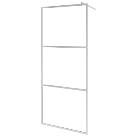 vidaXL Inloopdouchewand mat 80x195 cm ESG-glas afbeelding2 - 1