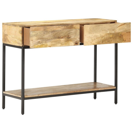 vidaXL Wandtafel 100x35x76 cm massief mangohout afbeelding2 - 1