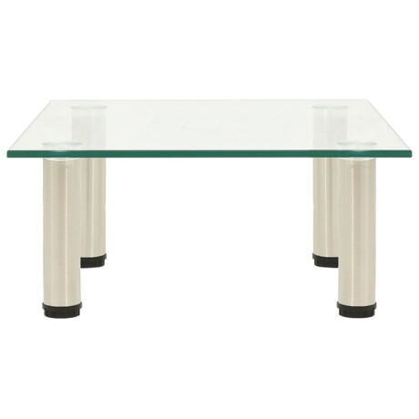 vidaXL Tv-meubel 40x35x17 cm gehard glas transparant afbeelding2 - 1