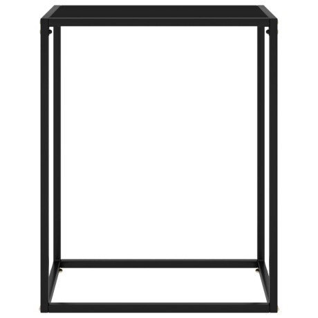 vidaXL Wandtafel 60x35x75 cm gehard glas zwart afbeelding2 - 1