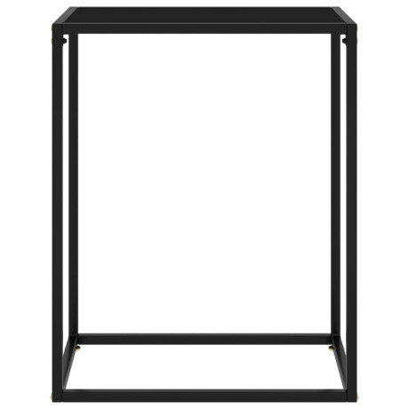 vidaXL Wandtafel 60x35x75 cm gehard glas zwart afbeelding2 - 1