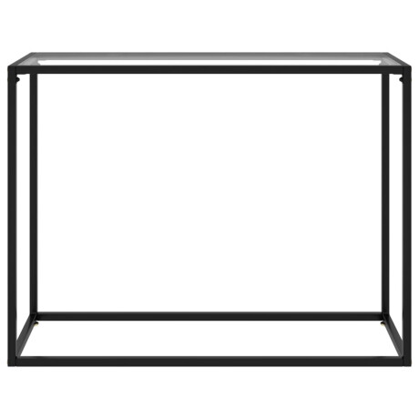 vidaXL Wandtafel 100x35x75 cm gehard glas transparant afbeelding2 - 1