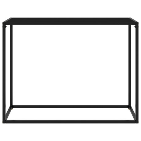 vidaXL Wandtafel 100x35x75 cm gehard glas zwart afbeelding2 - 1