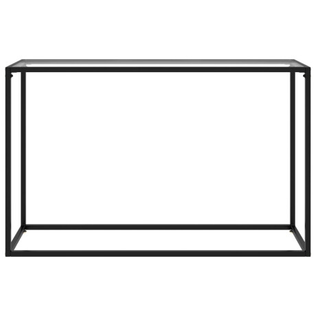 vidaXL Wandtafel 120x35x75 cm gehard glas transparant afbeelding2 - 1