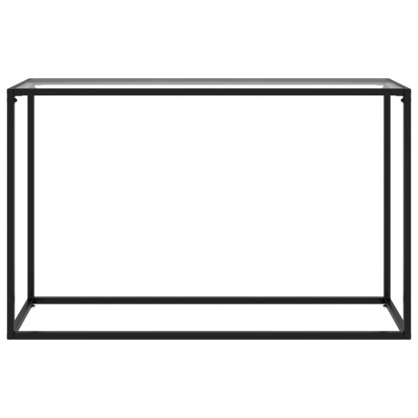 vidaXL Wandtafel 120x35x75 cm gehard glas transparant afbeelding2 - 1