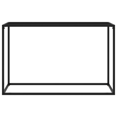 vidaXL Wandtafel 120x35x75 cm gehard glas zwart afbeelding2 - 1