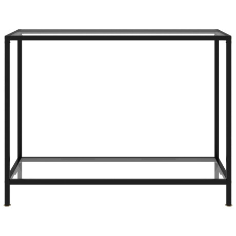 vidaXL Wandtafel 100x35x75 cm gehard glas transparant afbeelding2 - 1