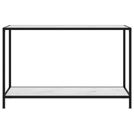 vidaXL Wandtafel 120x35x75 cm gehard glas wit afbeelding2 - 1