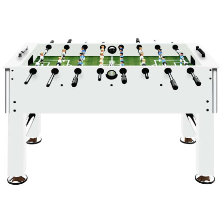vidaXL Voetbaltafel 60 kg 140x74,5x87,5 cm staal wit afbeelding2 - 1