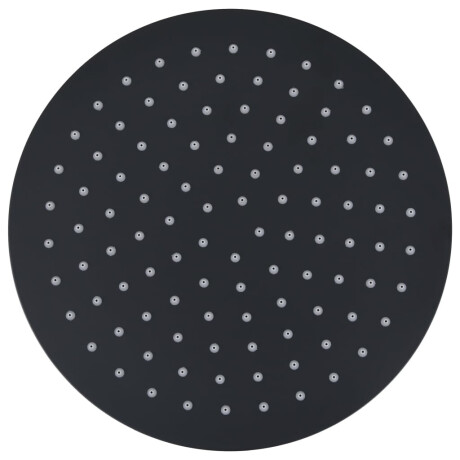 vidaXL Regendouchekop rond 25 cm roestvrij staal zwart afbeelding2 - 1