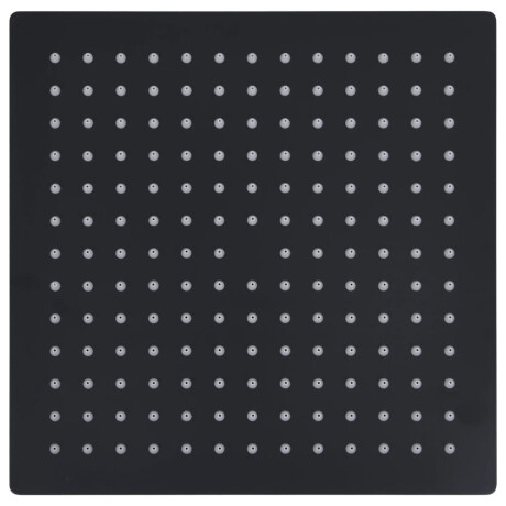 vidaXL Regendouchekop vierkant 30x30 cm roestvrij staal zwart afbeelding2 - 1