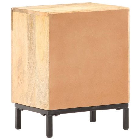 vidaXL Nachtkastje 40x30x51 cm massief mangohout afbeelding2 - 1