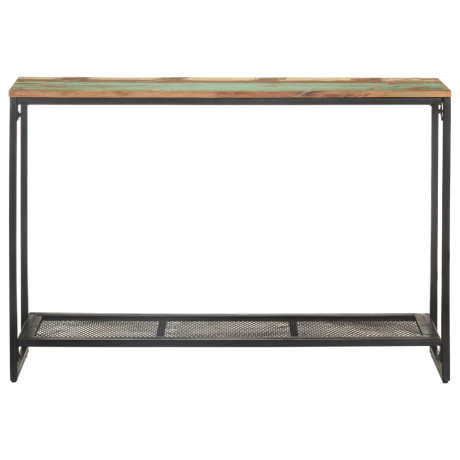 vidaXL Wandtafel 110x35x75 cm massief gerecycled hout afbeelding2 - 1