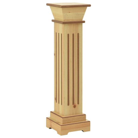 vidaXL Plantenstandaard klassieke zuil vierkant 17x17x66 cm MDF hout afbeelding2 - 1