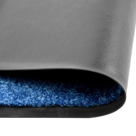 vidaXL Deurmat wasbaar 40x60 cm blauw afbeelding2 - 1