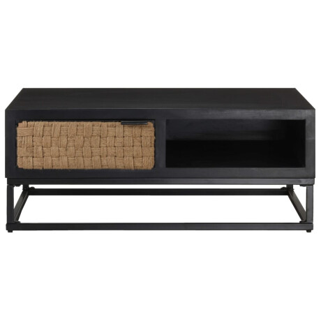 vidaXL Salontafel 90x60x35 cm massief mangohout afbeelding2 - 1