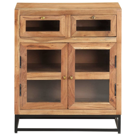 vidaXL Dressoir 60x35x70 cm massief acaciahout afbeelding2 - 1