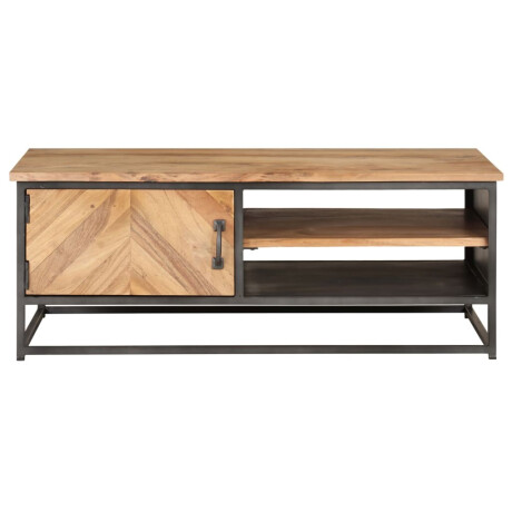 vidaXL Salontafel 90x50x35 cm massief acaciahout afbeelding2 - 1