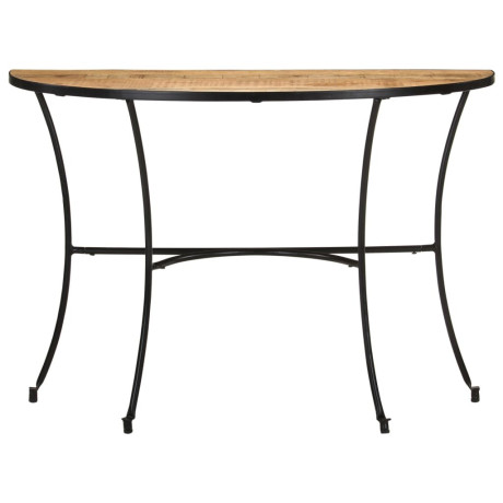 vidaXL Bijzettafel 110x40x77 cm massief mangohout afbeelding2 - 1