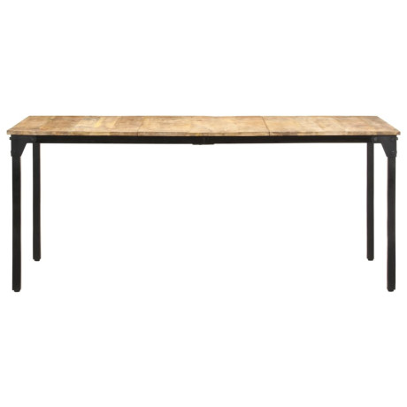 vidaXL Eettafel 180x90x76 cm ruw mangohout afbeelding2 - 1